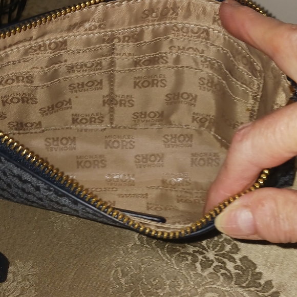 Michael Kors Navy Blue Wristlet - Picture 4 of 7